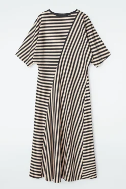 COS STRIPED JERSEY MIDI DRESS-Women Dresses & Jumpsuits