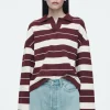 COS STRIPED JERSEY RUGBY SHIRT-Women Tops