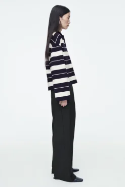COS STRIPED JERSEY RUGBY SHIRT-Women Tops