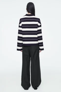 COS STRIPED JERSEY RUGBY SHIRT-Women Tops