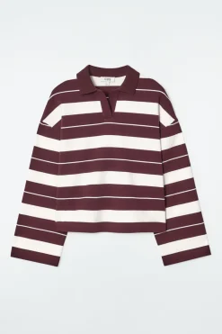 COS STRIPED JERSEY RUGBY SHIRT-Women Tops