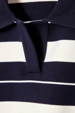 COS STRIPED JERSEY RUGBY SHIRT-Women Tops