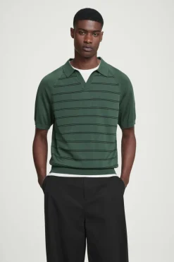 COS STRIPED KNITTED POLO SHIRT- Polo Shirts | Sweaters & Cardigans