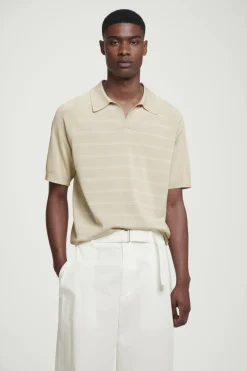 COS STRIPED KNITTED POLO SHIRT- Polo Shirts | Sweaters & Cardigans