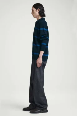 COS STRIPED KNITTED POLO SHIRT- Polo Shirts | Sweaters & Cardigans