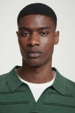 COS STRIPED KNITTED POLO SHIRT- Polo Shirts | Sweaters & Cardigans