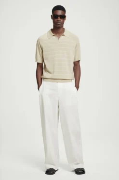 COS STRIPED KNITTED POLO SHIRT- Polo Shirts | Sweaters & Cardigans