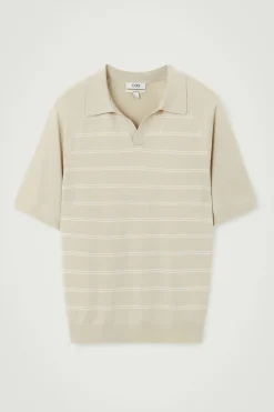 COS STRIPED KNITTED POLO SHIRT- Polo Shirts | Sweaters & Cardigans