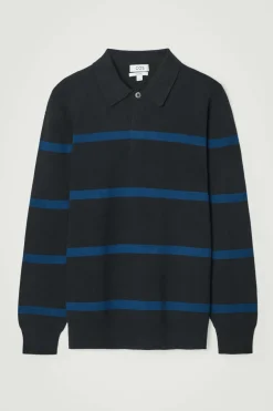 COS STRIPED KNITTED POLO SHIRT- Polo Shirts | Sweaters & Cardigans