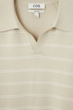 COS STRIPED KNITTED POLO SHIRT- Polo Shirts | Sweaters & Cardigans