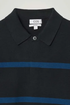 COS STRIPED KNITTED POLO SHIRT- Polo Shirts | Sweaters & Cardigans