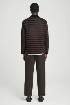 COS STRIPED LONG-SLEEVED POLO SHIRT- Polo Shirts