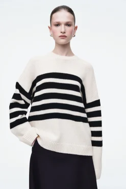 COS STRIPED MERINO WOOL SWEATER-Women Tops | Sweaters & Cardigans