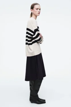 COS STRIPED MERINO WOOL SWEATER-Women Tops | Sweaters & Cardigans