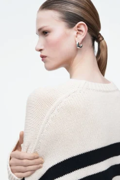 COS STRIPED MERINO WOOL SWEATER-Women Tops | Sweaters & Cardigans
