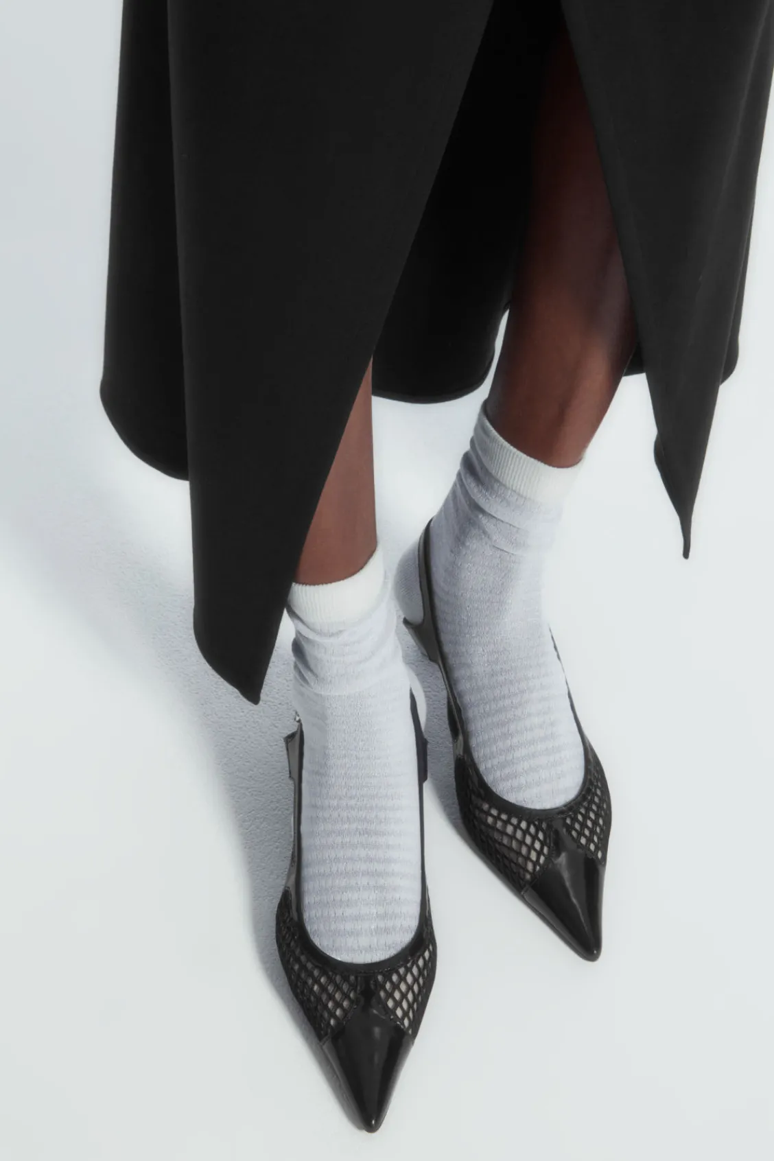 COS STRIPED RIBBED SOCKS-Women Socks & Tights