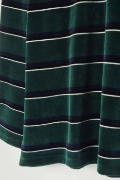 COS STRIPED VELVET LONG-SLEEVED POLO SHIRT- Polo Shirts