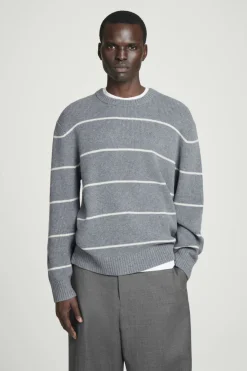 COS STRIPED WOOL AND YAK-BLEND SWEATER- Sweaters & Cardigans