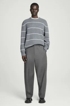 COS STRIPED WOOL AND YAK-BLEND SWEATER- Sweaters & Cardigans