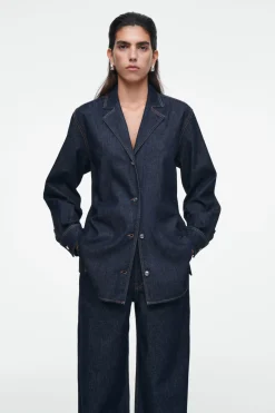 COS TAILORED DENIM SHIRT-Women Shirts & Blouses | Tops