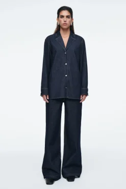 COS TAILORED DENIM SHIRT-Women Shirts & Blouses | Tops