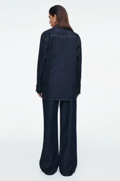 COS TAILORED DENIM SHIRT-Women Shirts & Blouses | Tops