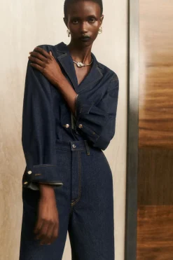 COS TAILORED DENIM SHIRT-Women Shirts & Blouses | Tops