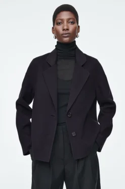 COS TAILORED DOUBLE-FACED WOOL JACKET-Women Coats & Jackets