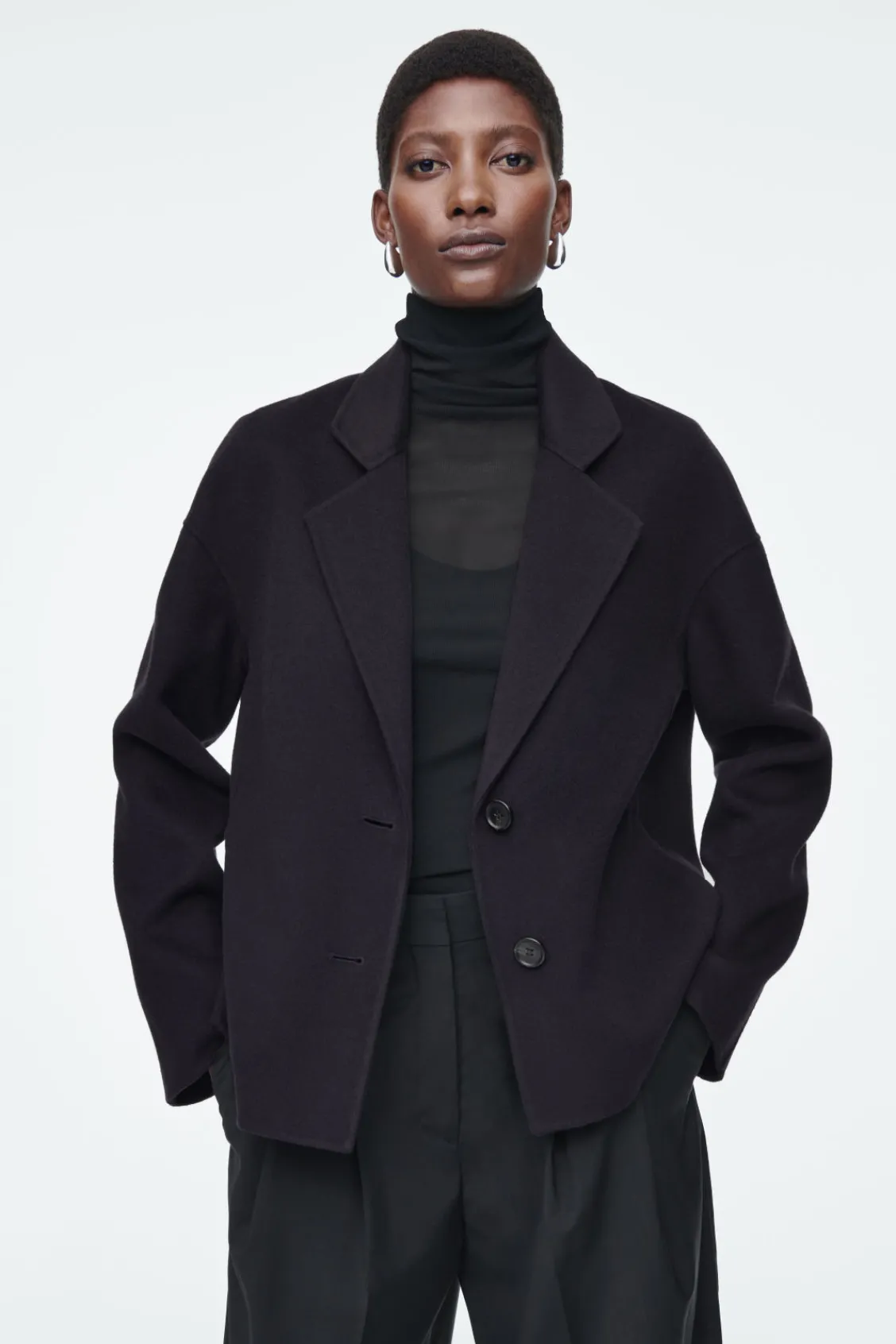 COS TAILORED DOUBLE-FACED WOOL JACKET-Women Coats & Jackets