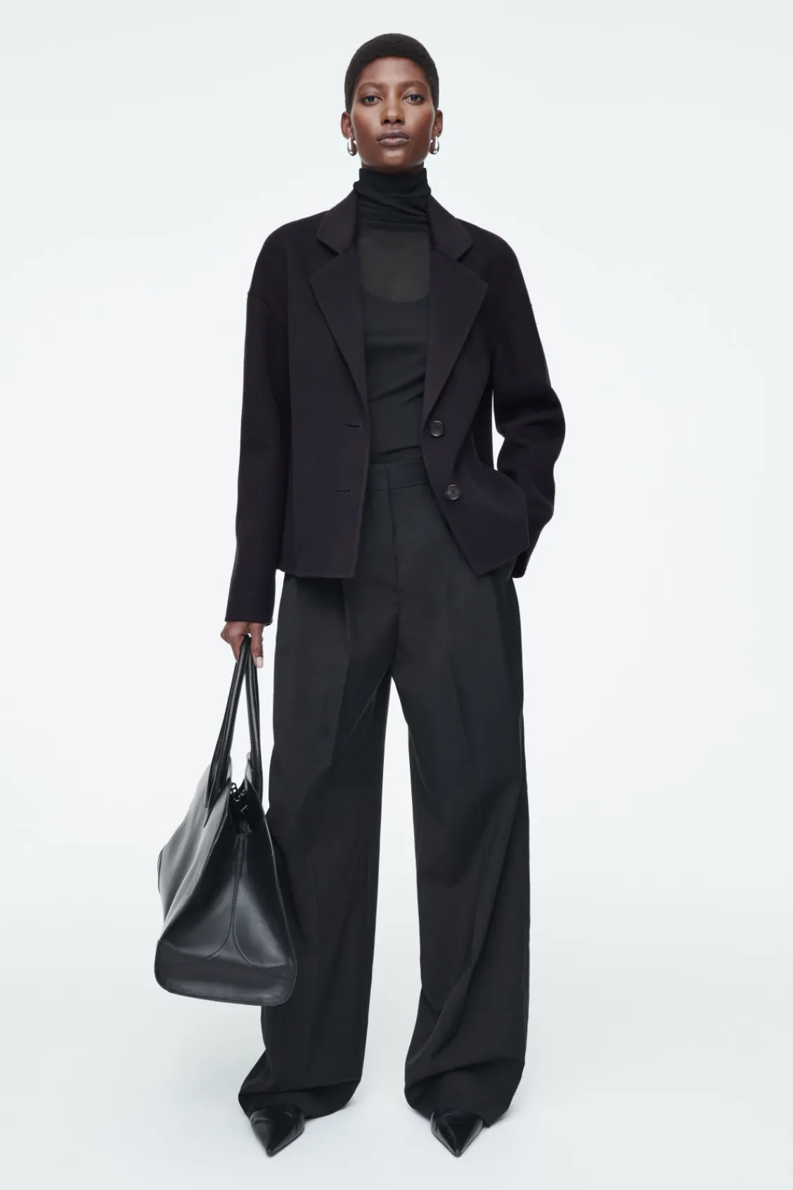 COS TAILORED DOUBLE-FACED WOOL JACKET-Women Coats & Jackets
