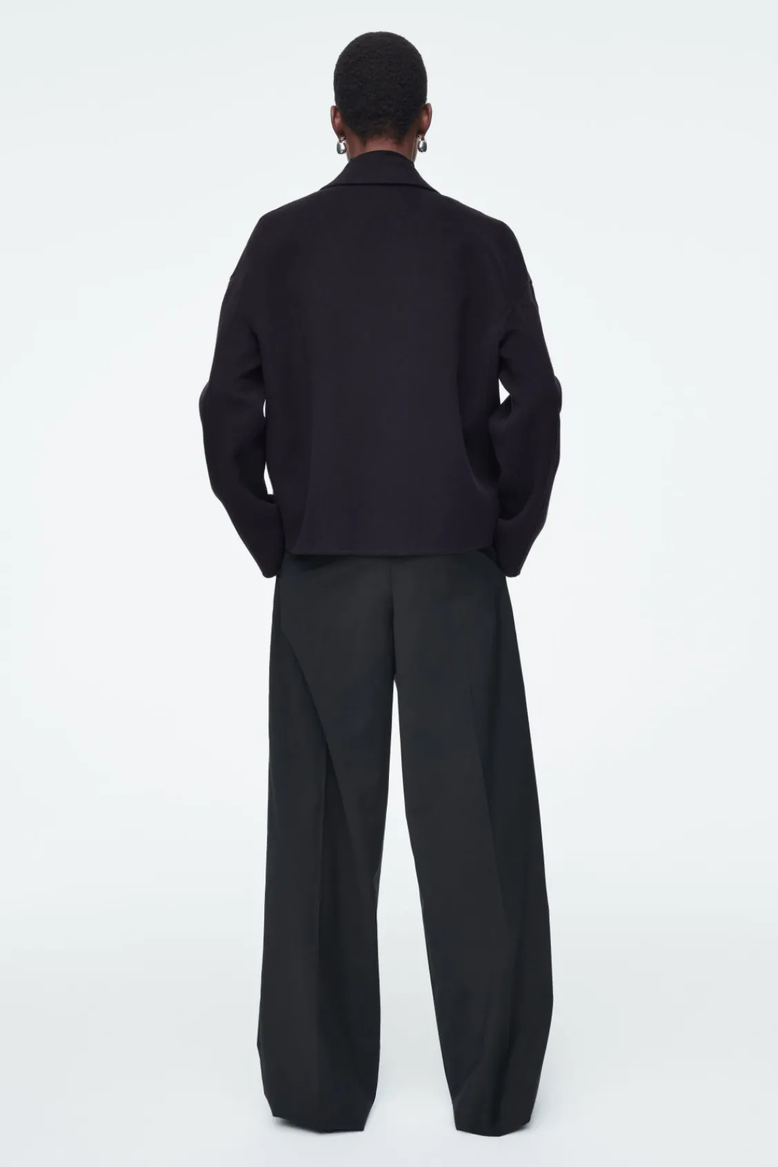 COS TAILORED DOUBLE-FACED WOOL JACKET-Women Coats & Jackets
