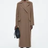 COS TAILORED HERRINGBONE WOOL COAT-Women Coats & Jackets