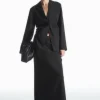 COS TAILORED LINEN-BLEND MAXI SKIRT-Women Skirts