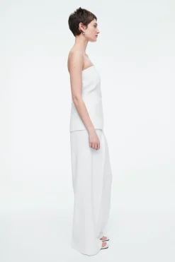 COS TAILORED LINEN-BLEND PANTS-Women Pants