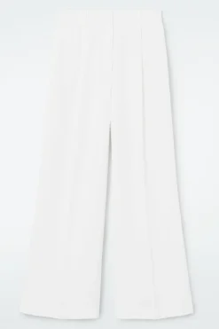 COS TAILORED LINEN-BLEND PANTS-Women Pants