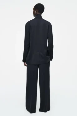 COS TAILORED SATIN WIDE-LEG PANTS-Women Vests & Tailoring | Pants