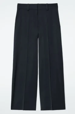 COS TAILORED SATIN WIDE-LEG PANTS-Women Vests & Tailoring | Pants