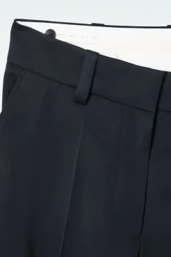 COS TAILORED SATIN WIDE-LEG PANTS-Women Vests & Tailoring | Pants