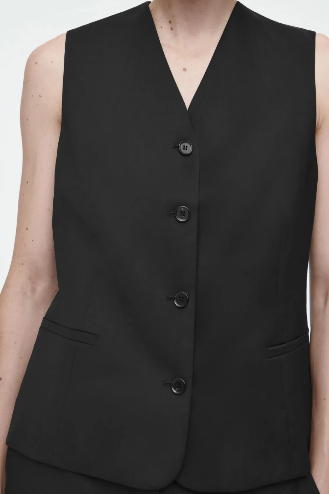 COS TAILORED WOOL VEST-Women Vests & Tailoring | Tops