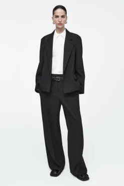 COS TAILORED WOOL-BLEND TWILL PANTS-Women Vests & Tailoring | Pants