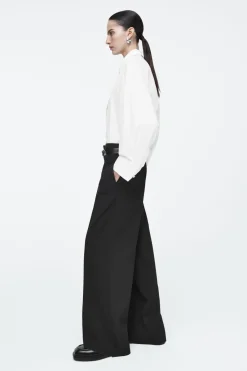 COS TAILORED WOOL-BLEND TWILL PANTS-Women Vests & Tailoring | Pants