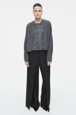 COS TAILORED WRAP-FRONT PANTS-Women Pants