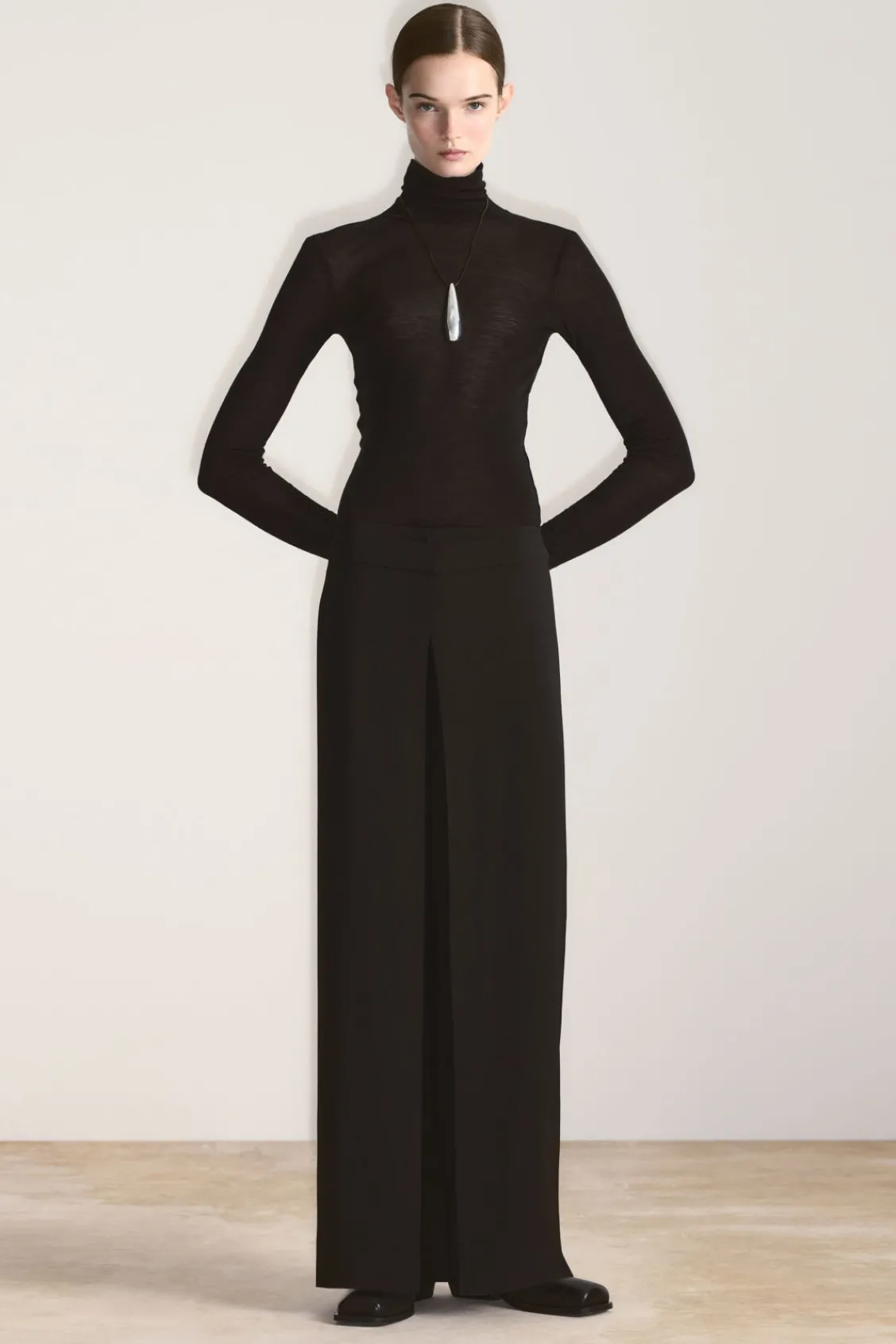 COS TAILORED WRAP-FRONT PANTS-Women Pants