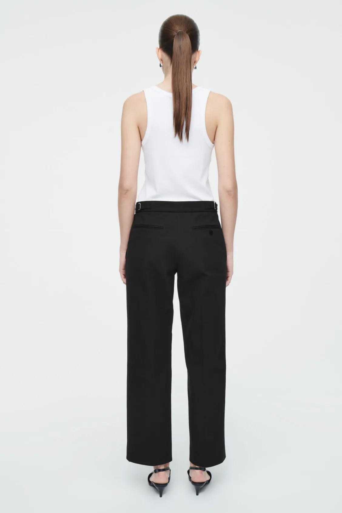 COS TAPERED COTTON PANTS-Women Pants