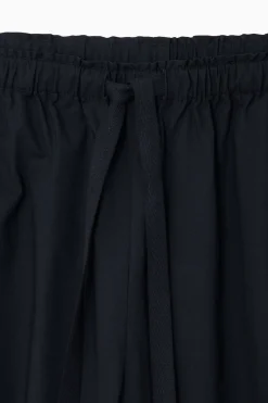 COS TAPERED DRAWSTRING COTTON PANTS-Women Pants