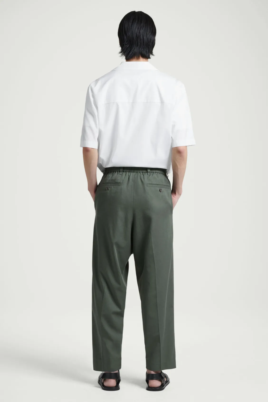 COS TAPERED ELASTICATED PANTS- Pants