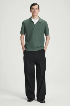 COS TEXTURED KNITTED POLO SHIRT- Polo Shirts | Sweaters & Cardigans