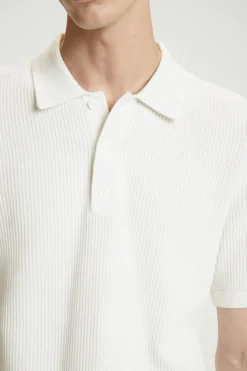COS TEXTURED KNITTED POLO SHIRT- Polo Shirts | Sweaters & Cardigans