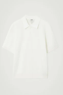 COS TEXTURED KNITTED POLO SHIRT- Polo Shirts | Sweaters & Cardigans