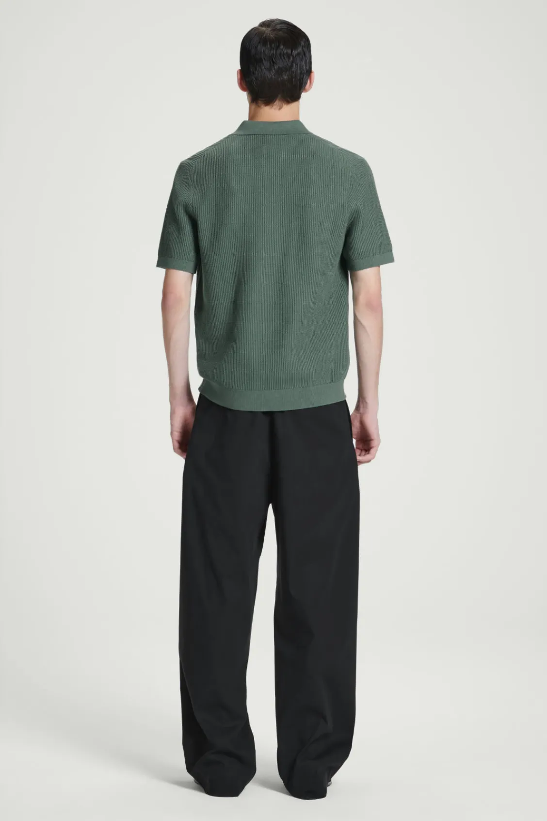 COS TEXTURED KNITTED POLO SHIRT- Polo Shirts | Sweaters & Cardigans